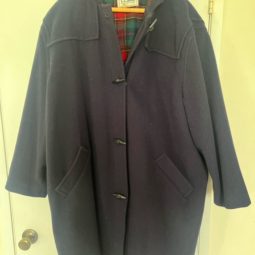 L.L. Bean Dark Blue Pea Coat